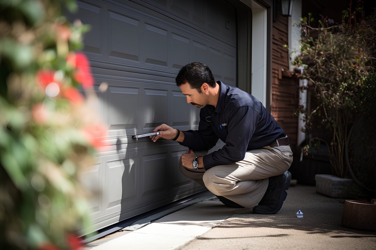 garage-door-repairman-inspecting-garage-door-spring